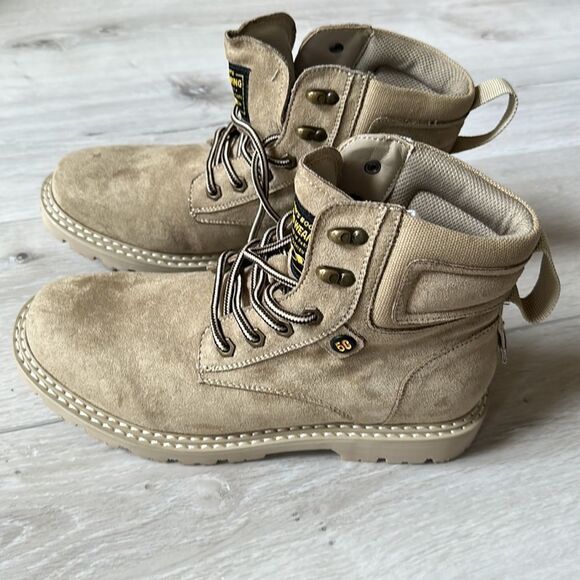 Decarsdz Men’s Classic Tactical Military Boot Men’s Tan Size 7.5 NEW Without Box - Picture 7 of 8